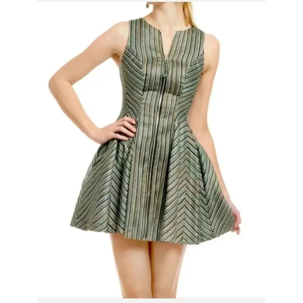 Opening Ceremony Zip It To Me Sleeveless A-Line Mini Dress Sz 2